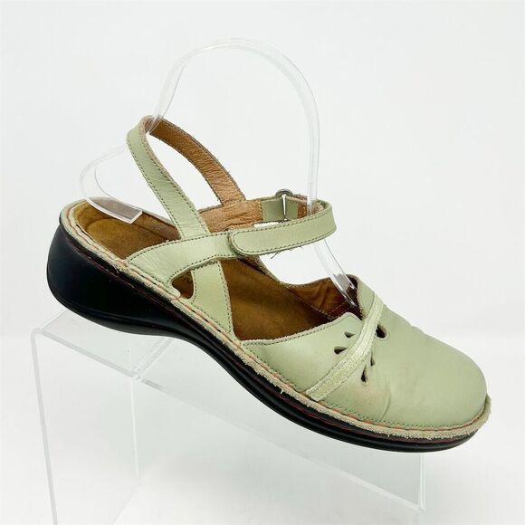 Naot Gardenia Women's Slingback Sandals Green Size 39 (US 8) Casual Spring - Picture 1 of 11
